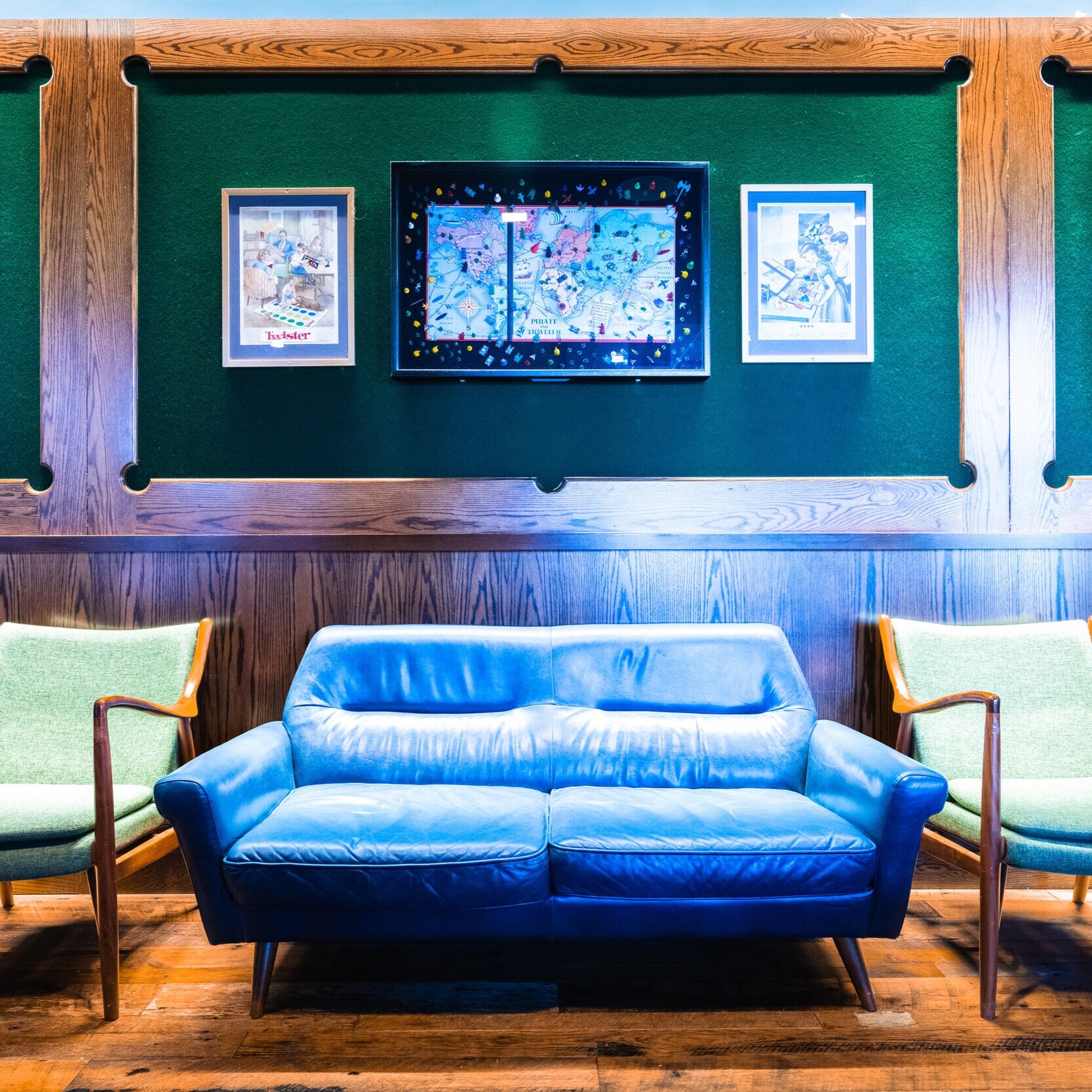 Lounge area with couch and chairs