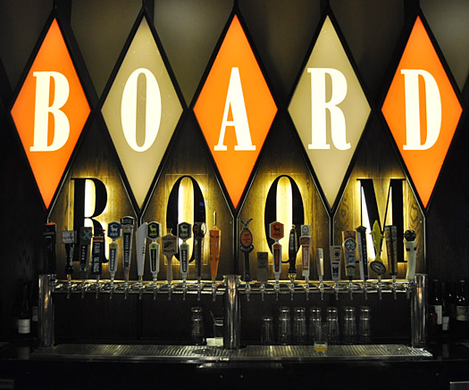 Board Room beer taps